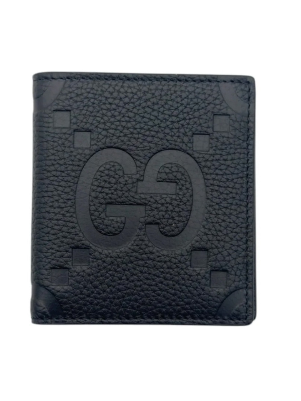 Gucci jumbo GG Leather bifold wallet made in Italy
